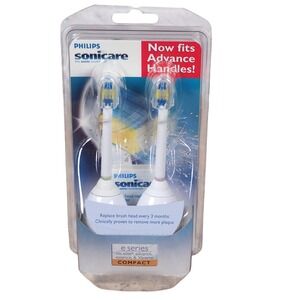 Philips Sonicare E-Series Compact Replacement Brush Heads 2-Pack HX7012 NEW